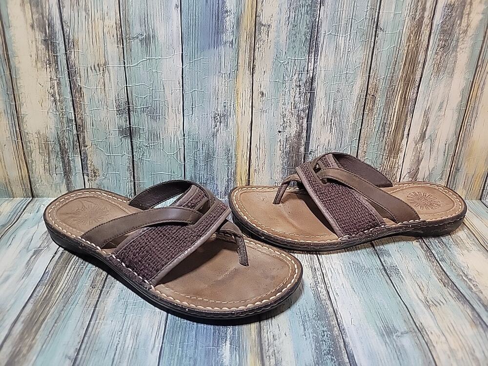 Ugg Australia Matala Chocalate Gaucho US 8 Flip Flop 5105 Sheepskin Sandals